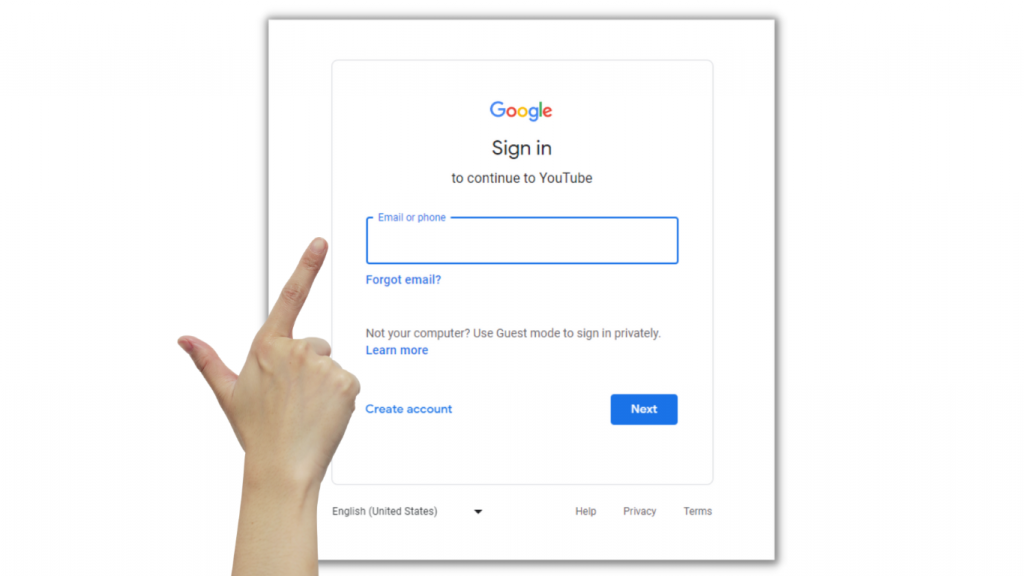This is a google accounts sign in page where you can create a new channel or your personal channel dending on youtube brand account