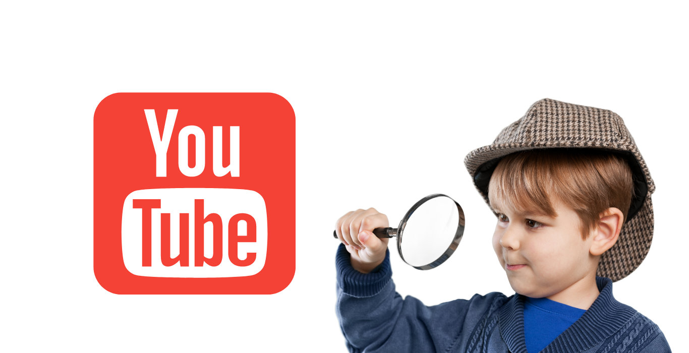 a kid looking at Youtube knowing how to create a youtube channel