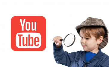 a kid looking at Youtube knowing how to create a youtube channel