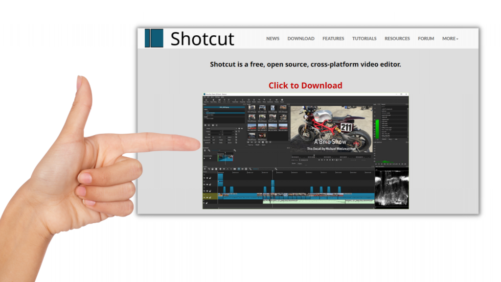 This is a best free video editor called Shotcut. 