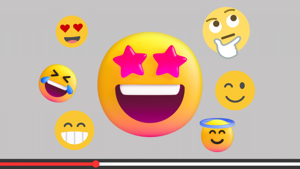 this is a youtube video with an emojis