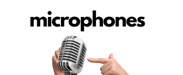 a hand pointing the best microphones for vlogging on youtube